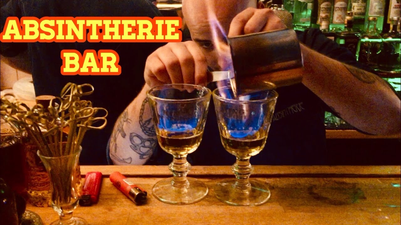 Prague:🥃Absinthe Bar~ABSINTHERIE~Drinking Absinthe in Prague, Czech Republic