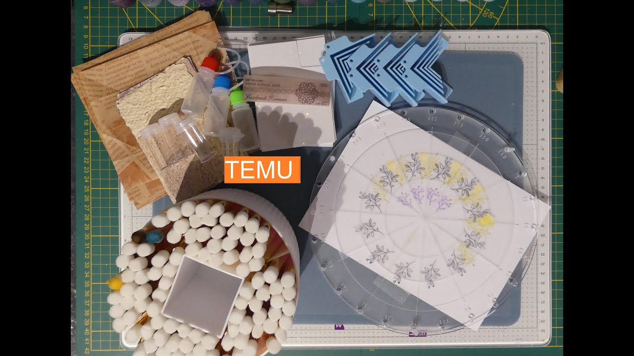 #TEMU Haul    KREIS -STEMPELTOOL  , ich bin begeistert, und die mega Backsilikonmatte zum Basteln