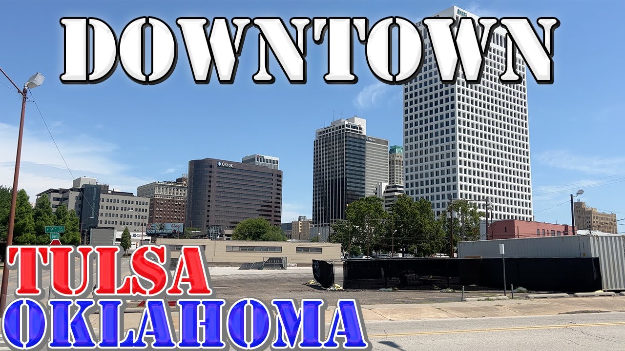 Tulsa - Oklahoma - 4K Downtown Drive