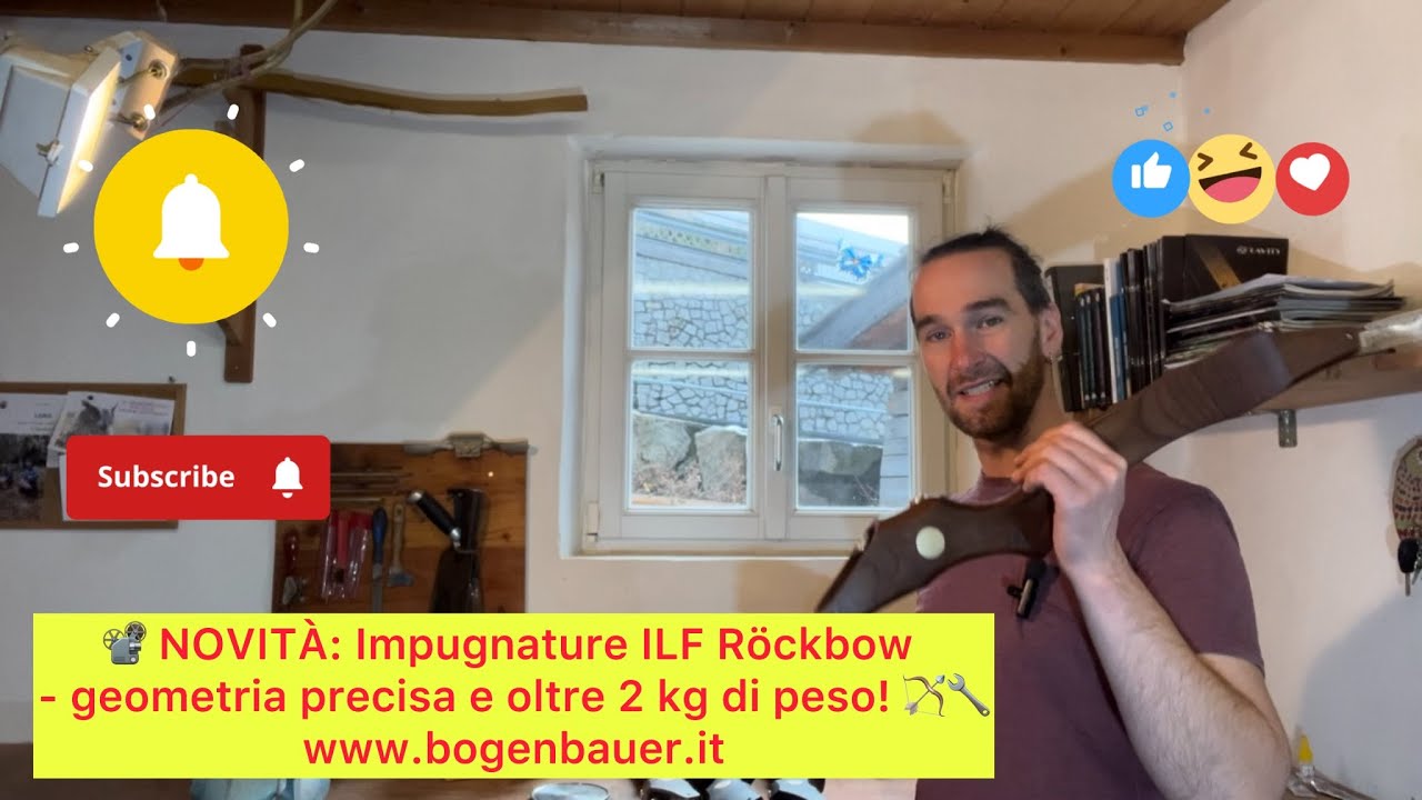 📽️ NOVITÀ: Impugnature ILF Röckbow – geometria precisa e oltre 2 kg di peso! 🏹🔧