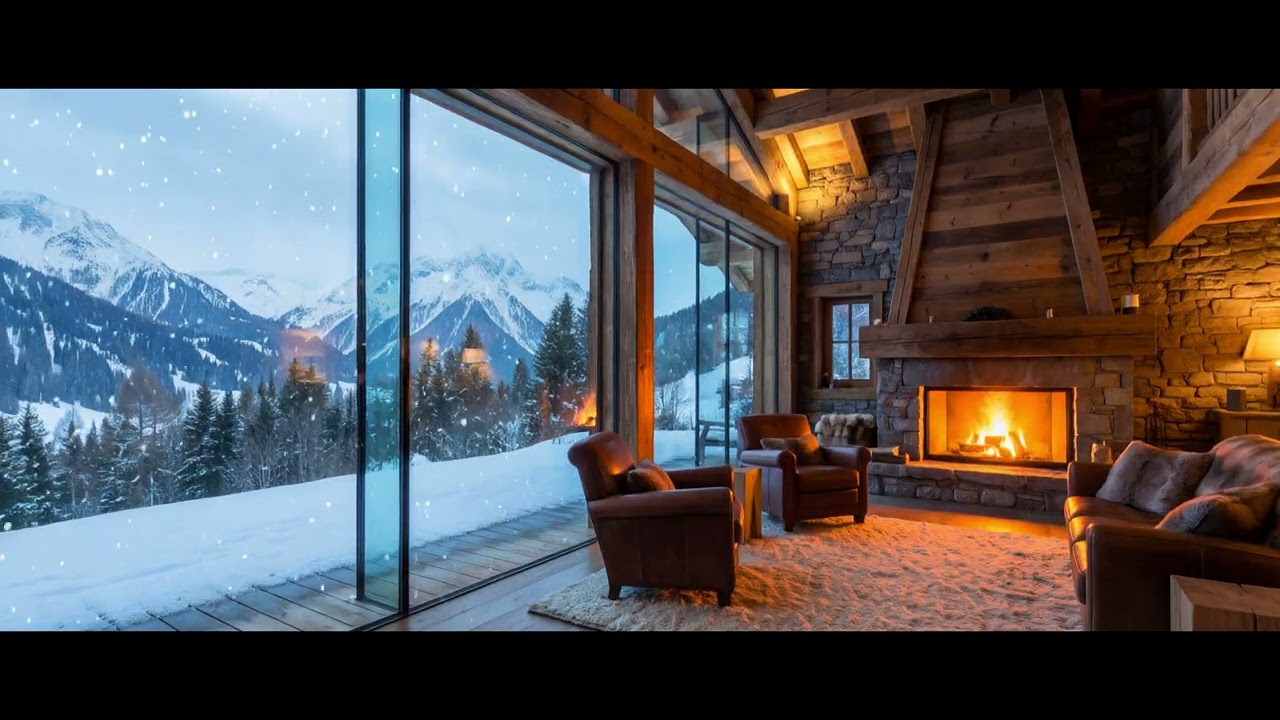 The calm into the snow