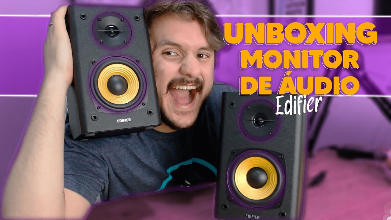 UNBOXING do Monitor de Áudio | R1000T4 da EDIFIER 😱
