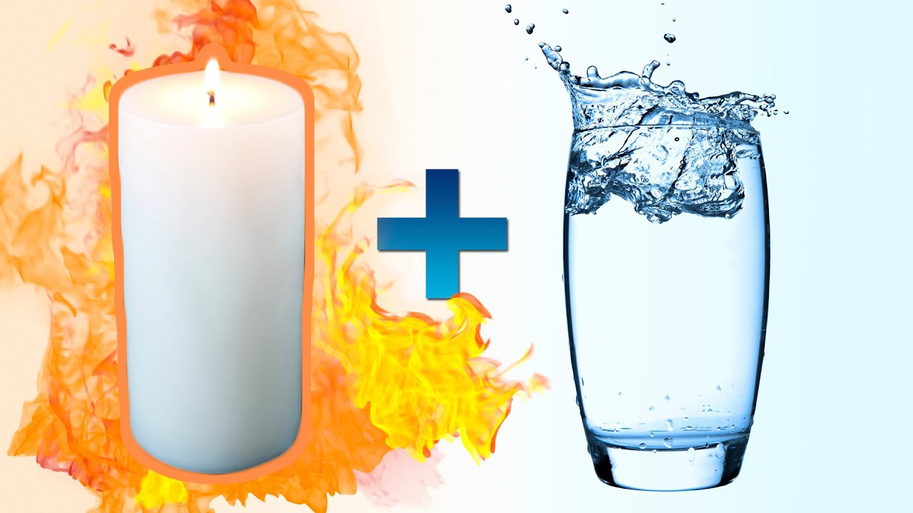Hot Paraffin Wax + Water = Fiery Reaction!