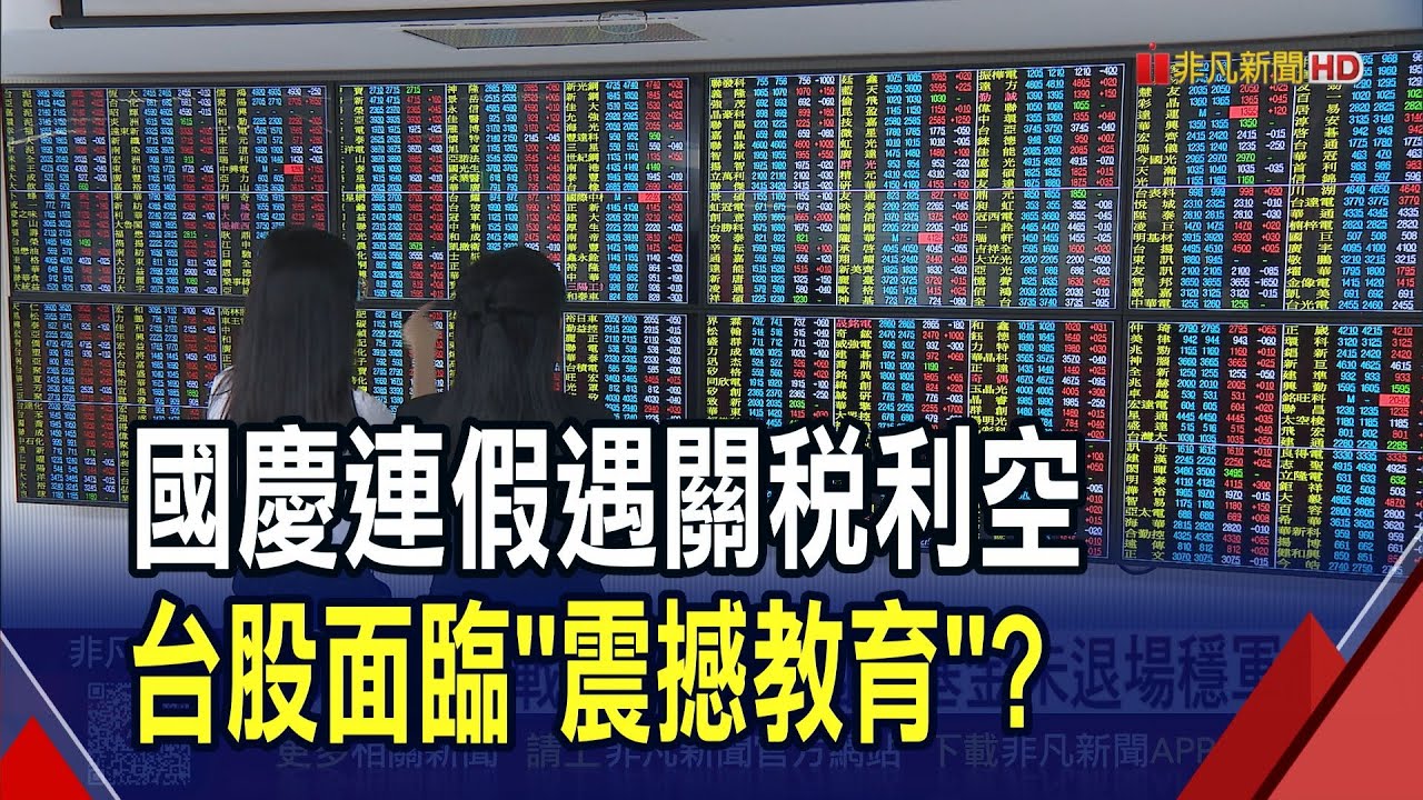 美中關稅戰疑慮再起!台股周一開盤恐跌2%!?...國安基金未卜先知護盤穩軍心 專家籲投資人勿過度恐慌｜非凡財經新聞｜20251011