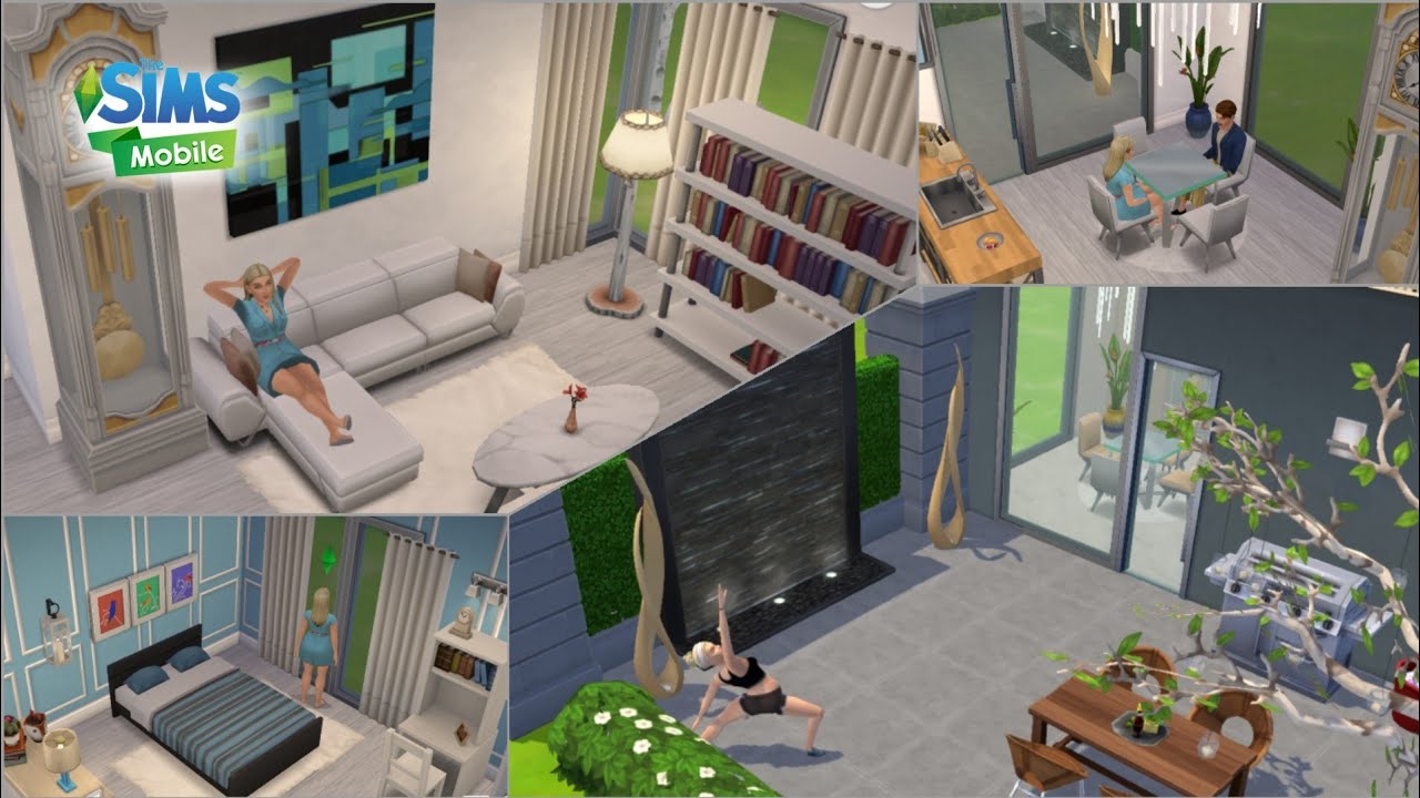 The Sims Mobile House Build | Using ✨Modern Luxe Prizes✨