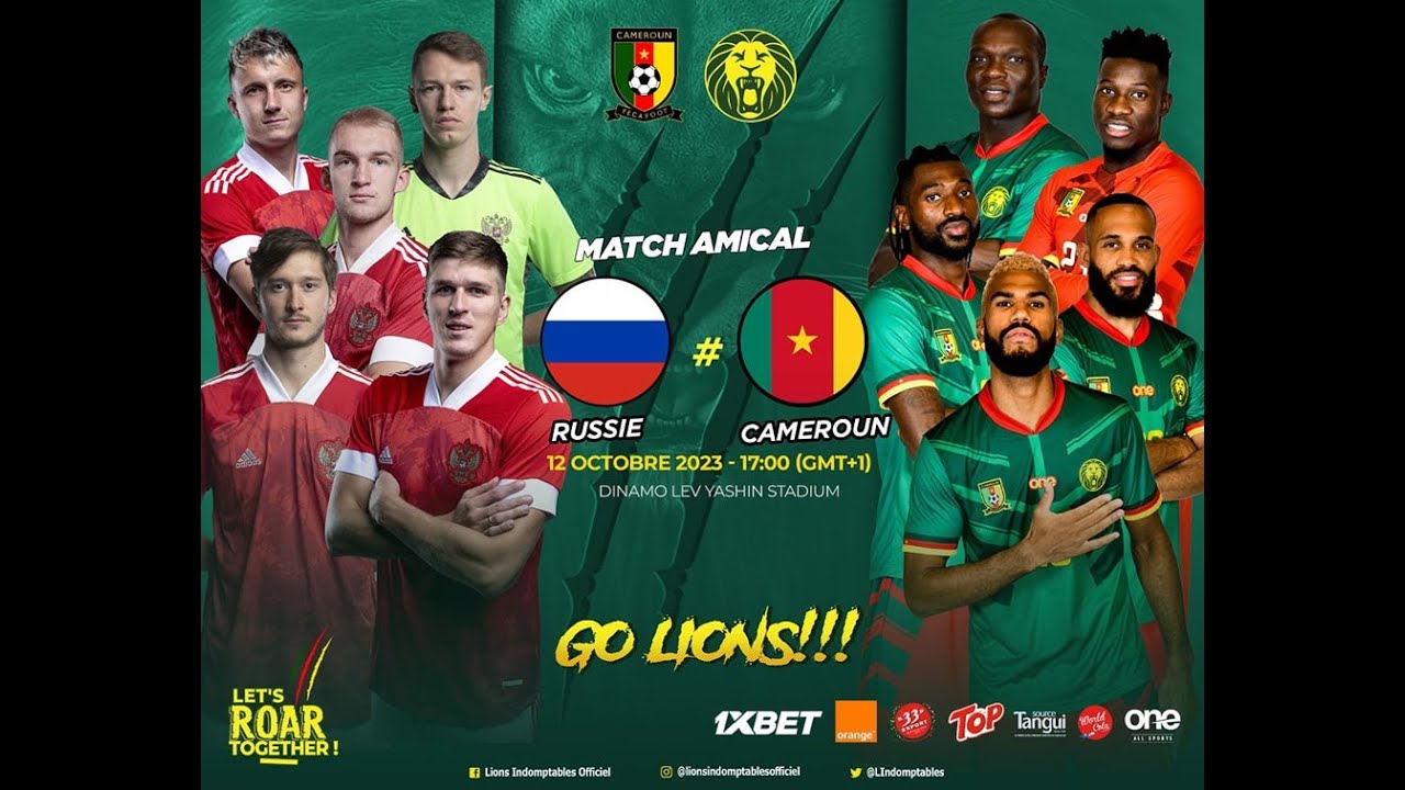 🛑DIRECT FULL HD: CAMEROON 0-1 RUSSIA FRIENDLY MATCH