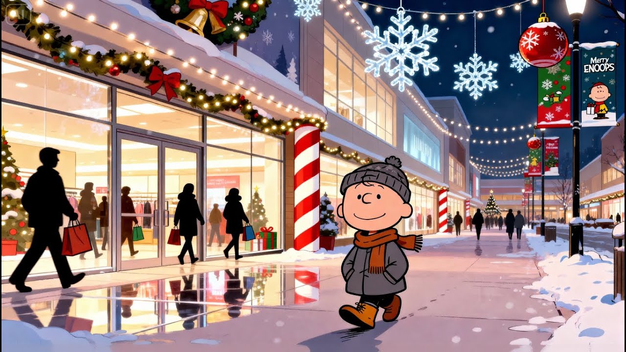 Charlie Brown Christmas Jazz Stroll ❄️🎷 Soft Jazz Music for Relaxation, Reading & Study 🎄