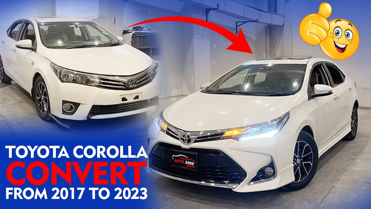 Toyota Corolla 2017 Convert Into 2023| Modifiction| Accessories| Auto 2000 Sports.