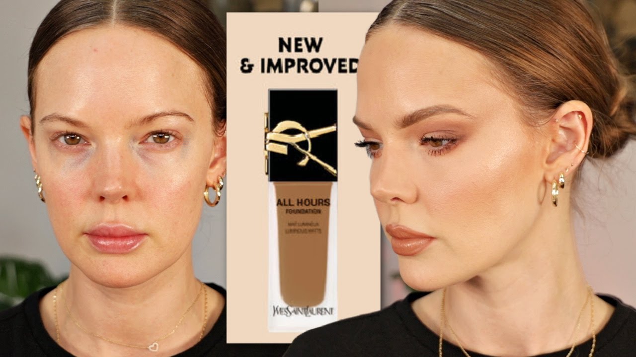 YSL REFORMULATED ALL HOURS FOUNDATION! Is it better than the old formulation? *dry skin tested*