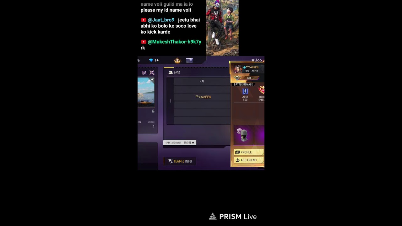 Live streaming of Jeetu ff 1230