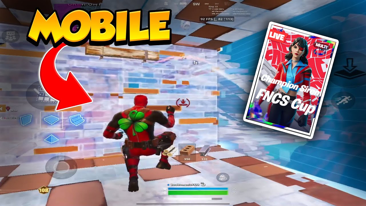 Playing FNCS CUP On Fortnite Mobile In 2024.... (120 FPS Gameplay)