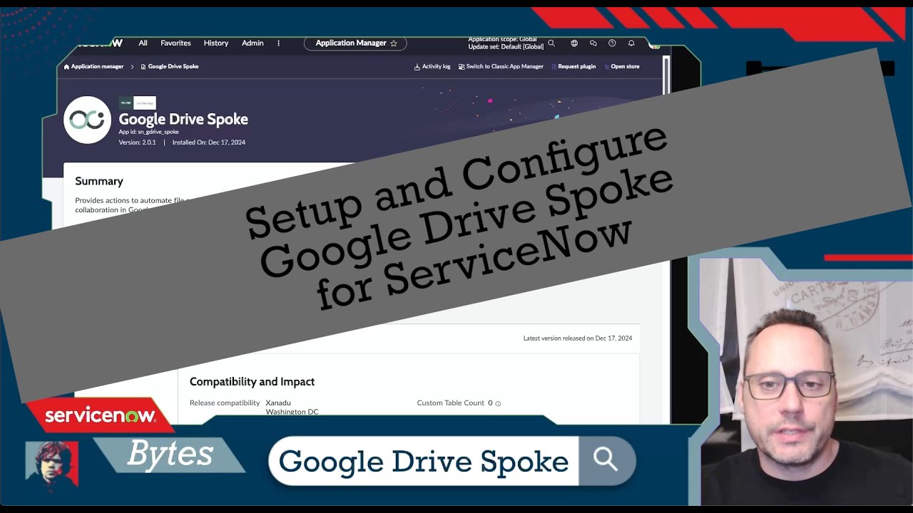 Setup and Configure the Google Drive Spoke for ServiceNow