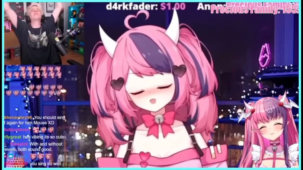 Ironmouse watched the Rubius Reaction to her Singing