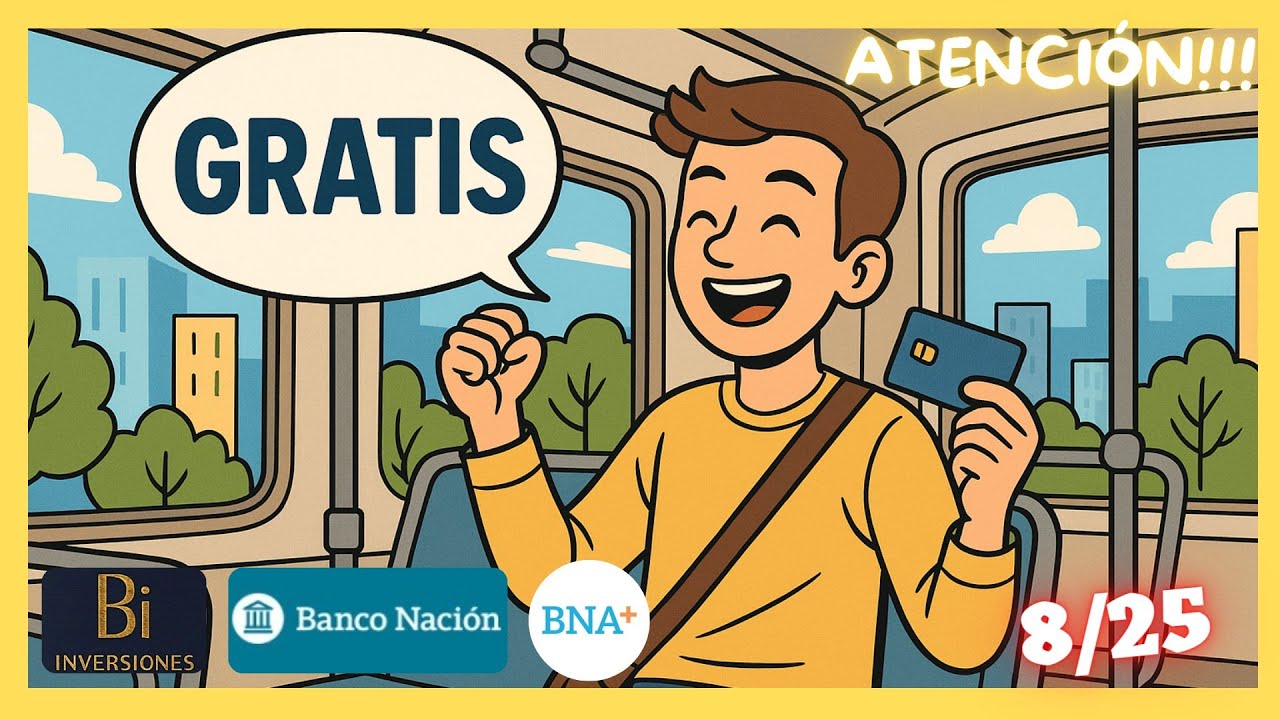 😉 Viajes gratis!!! en transporte público 💳📱BNA +💕 #tarjetasdecrédito #bancos #app #ahorro