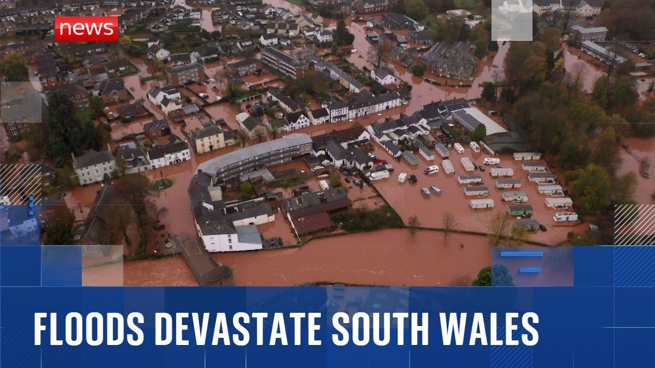 Clean up begins in village hit by Storm Claudia floods