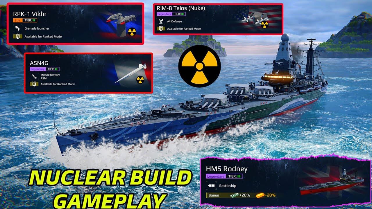 HMS Rodney With Nuclear Equipments☢️ | Modern Warships