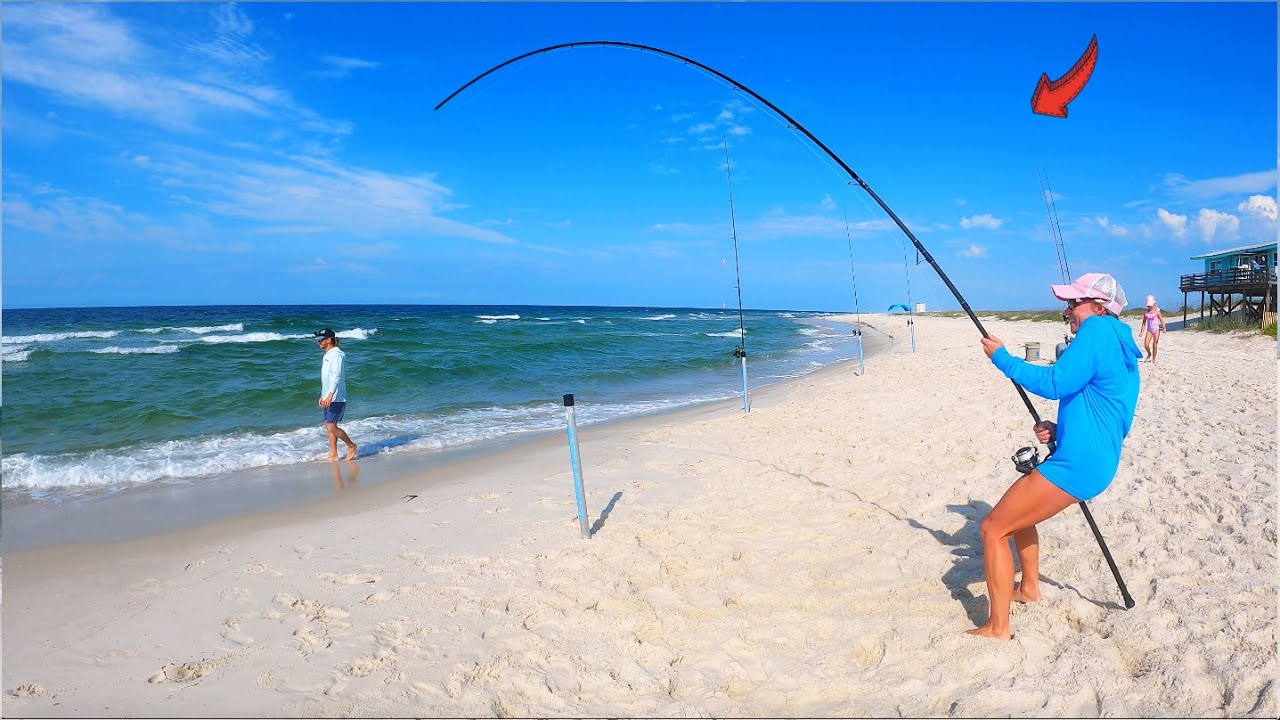 She Caught The BIGGEST Beach Giant I've Ever Seen!!