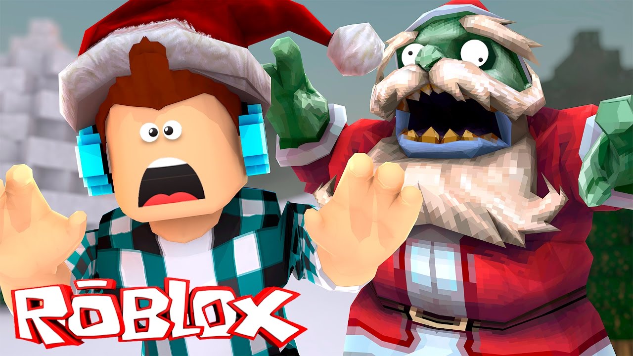 Roblox - FUJA DO PAPAI NOEL !!
