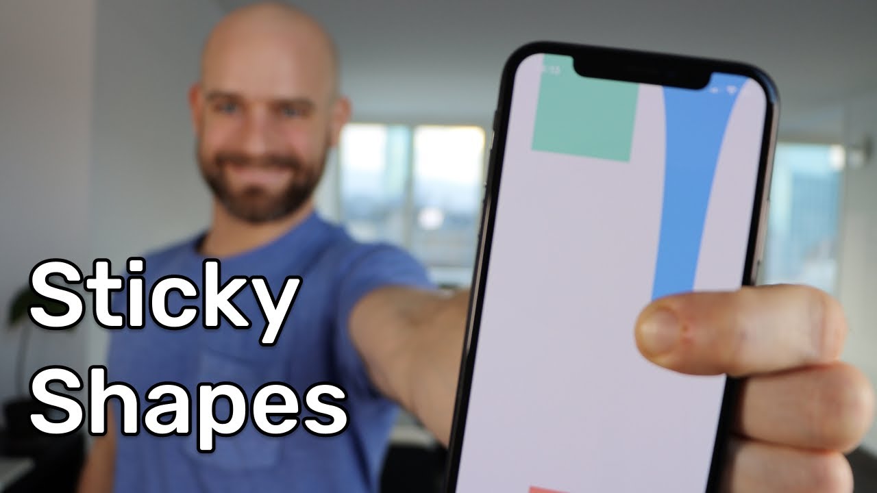 Липкие фигуры React Native