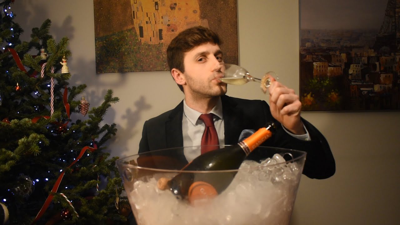 ASMR -  Sparkling Wine Prosecco ( New Year's Edition )