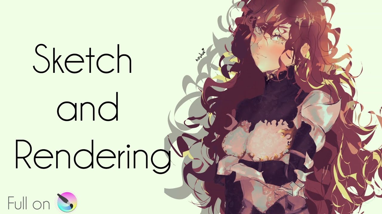 How I Draw my OC in Krita ᡣ • . • 𐭩 ♡