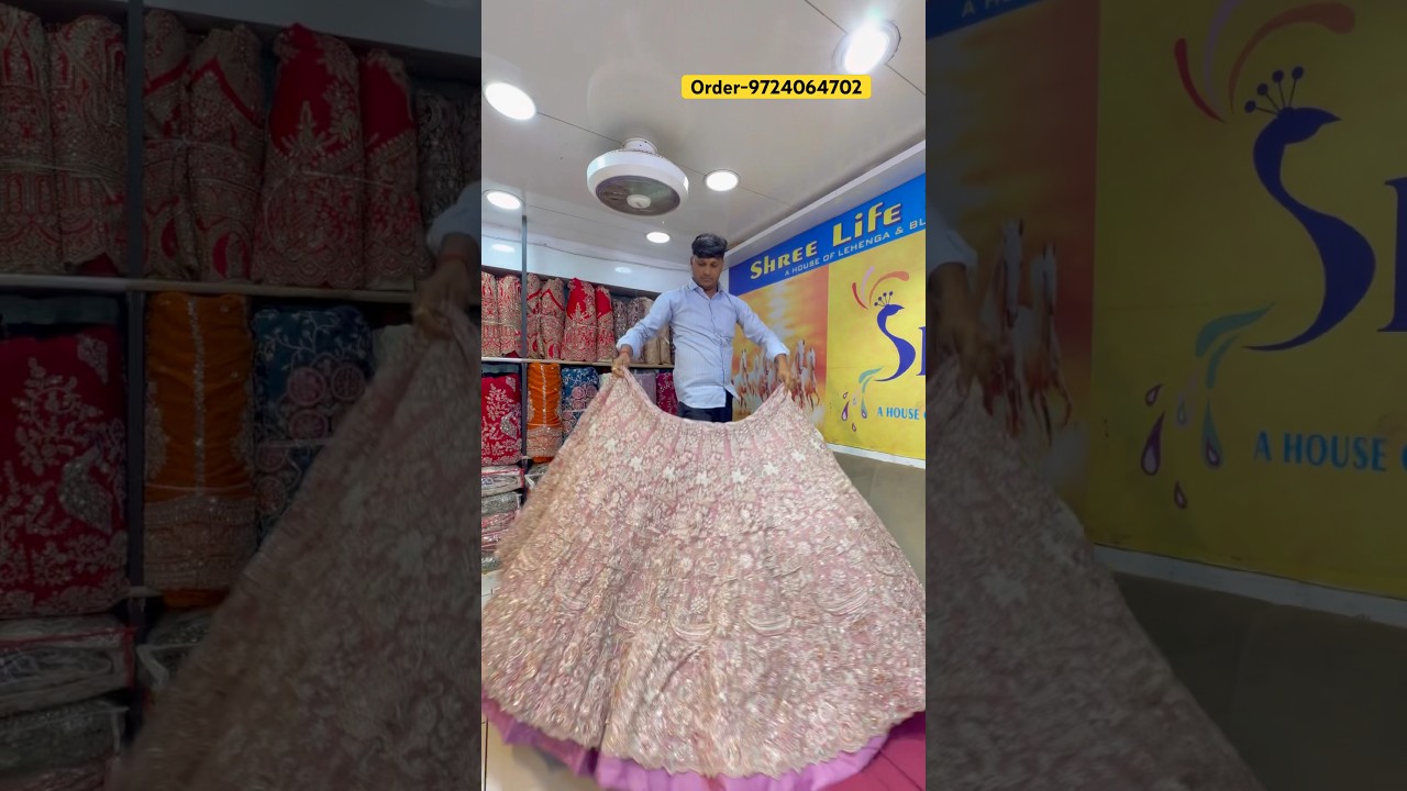 Lehenga wholesale market in Surat | Designer lehenga collection in India | #explore #trending |