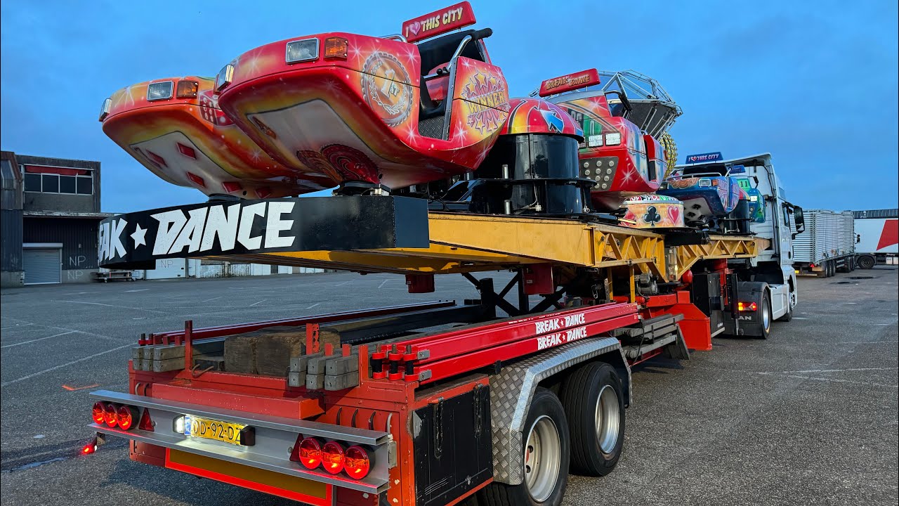 Kermis Beverwijk 2024 Transport en opbouw Deel 2