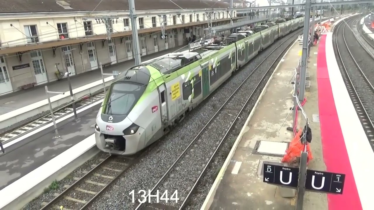 train à Chalon Sur Saône, le 23 Décembre 2025