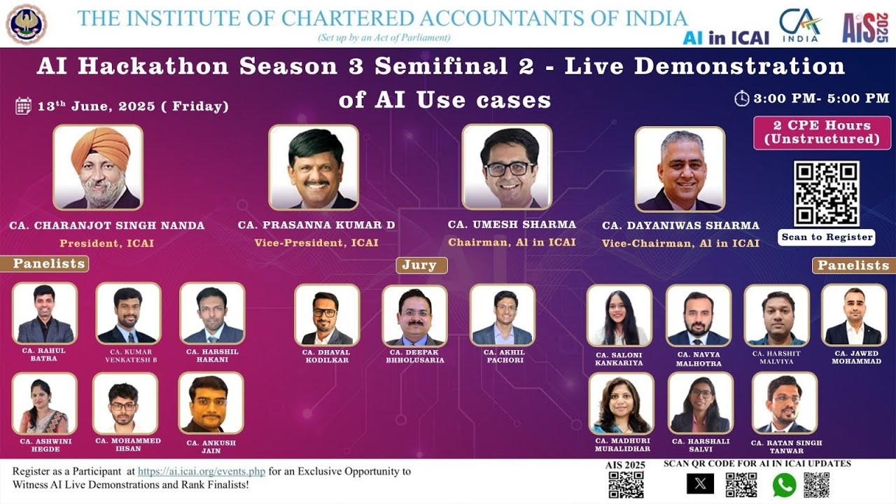AI Hackathon S3: Semifinal 2 - Live Demonstration of AI Use Cases
