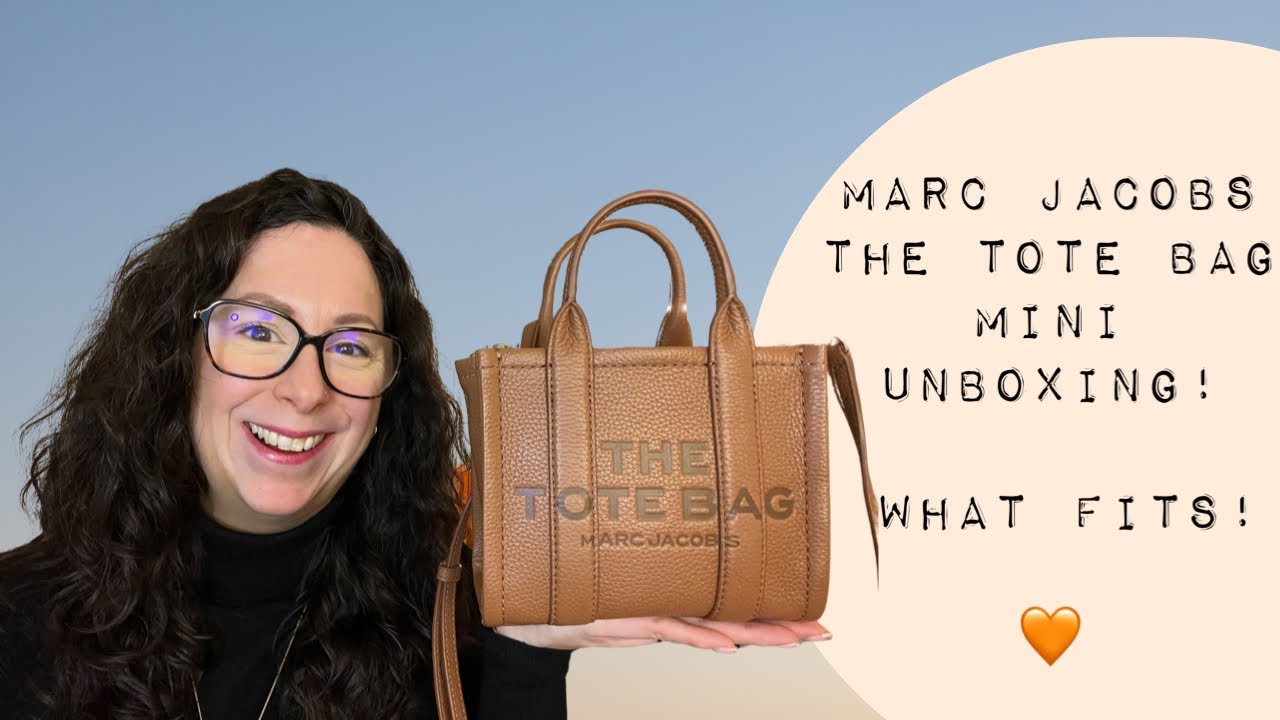 Marc Jacobs The Tote Bag Mini Unboxing in Argan Oil | What Fits? #marcjacobs #thetotebag