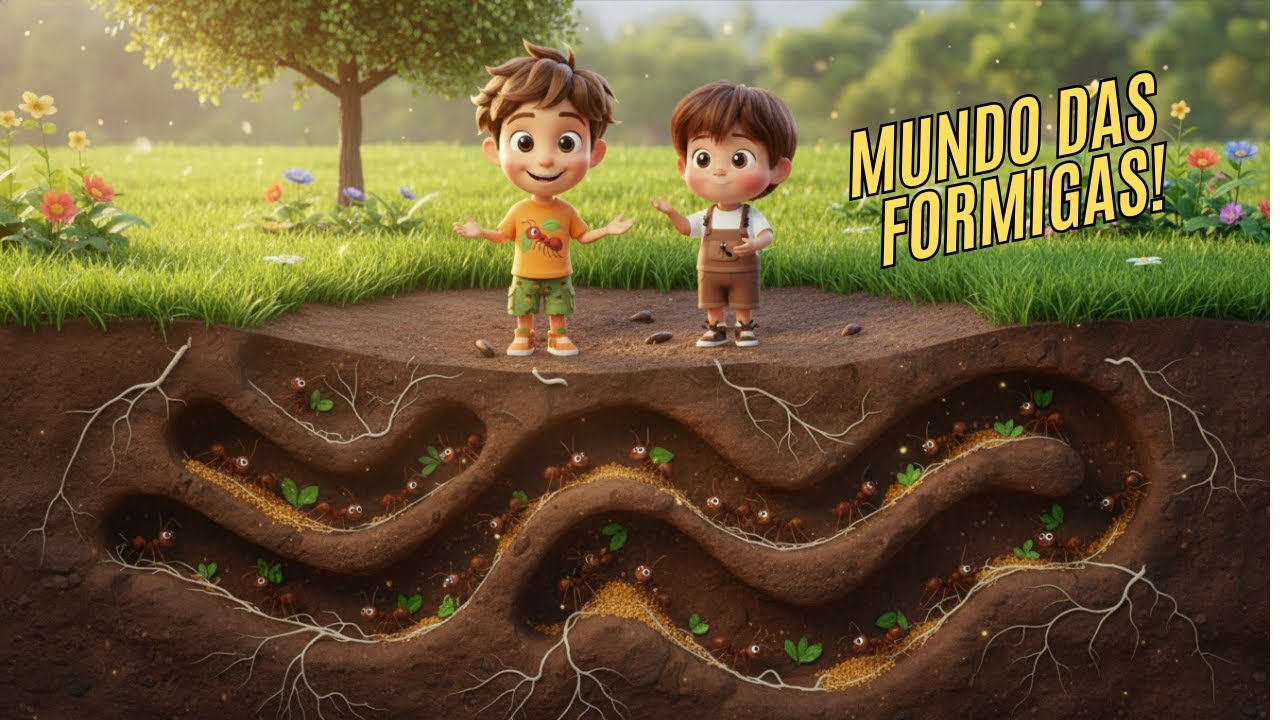 O Mundo das Formigas 🐜 Como Elas Vivem Debaixo da Terra?