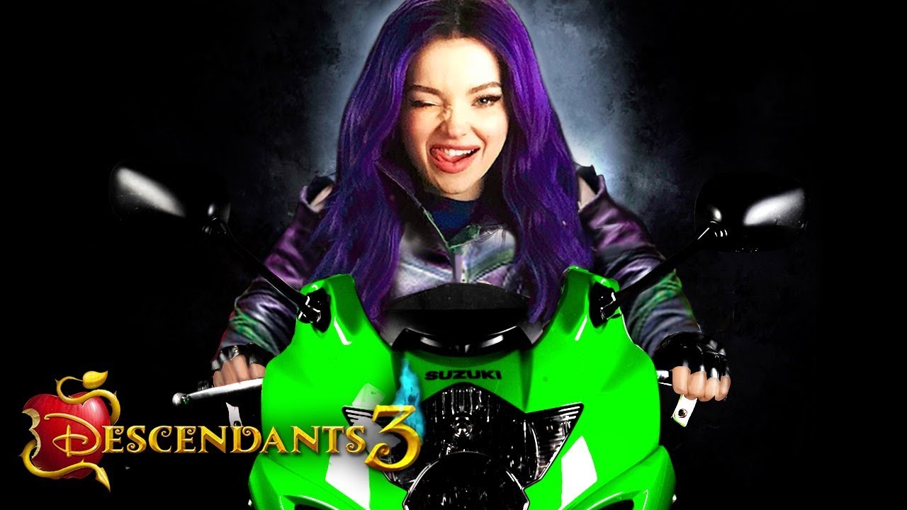 Disney Descendants 3 Movie: MOTORCYCLE Racing?! Mal's New Style! See the Sets!