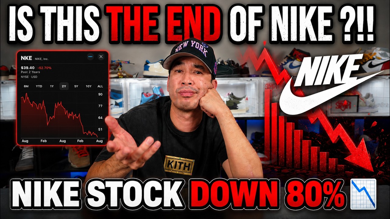 ЭТО КОНЕЦ NIKE??!! АКЦИИ NIKE УПАЛИ НА 80% 📉📉
