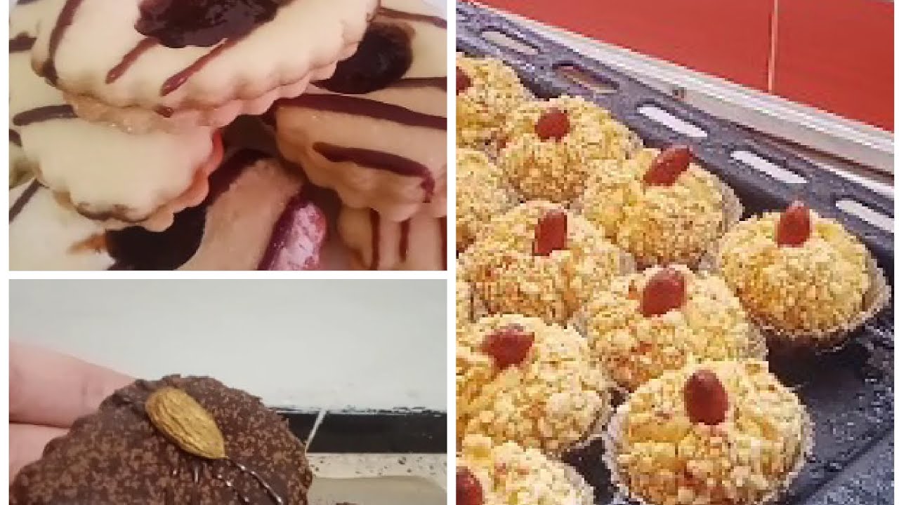 بعجينة واحدة وانتي درتي عدة انواع 😍 مشوك يذوب فاليد ومعسل للقلب مع قاطو بالكراميل وصابلي بالمربى 