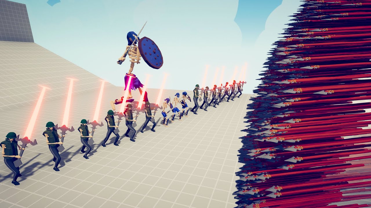 SKELETON ARMY + GIANT vs EVERY DUO GODS - Totally Accurate Battle Simulator TABS