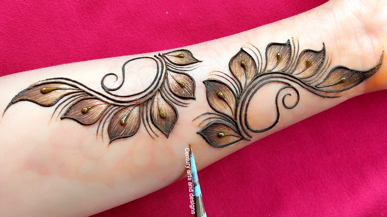 Very beautiful mehndi design for front hand | Easy mehndi | Simple mehndi | Mehndi ka design 😍mehndi