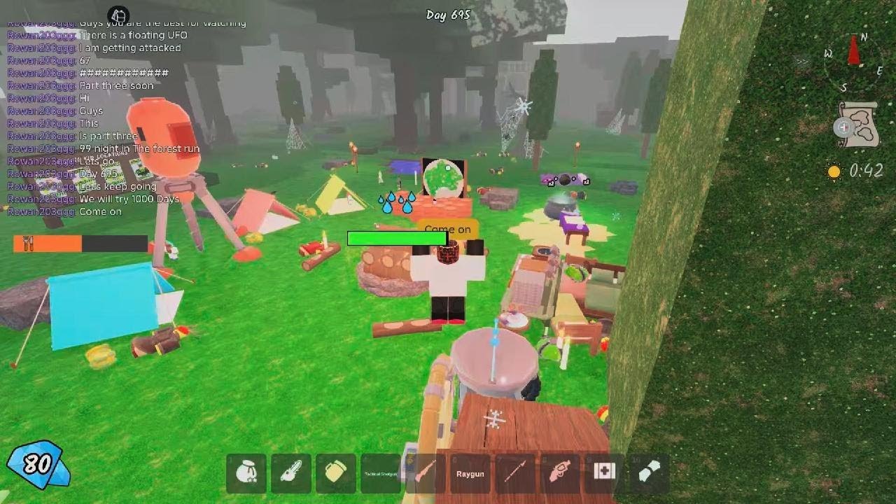 Part 3 99 night in The forest run i got dissconected 😭😭😭😳😳😳😡😡