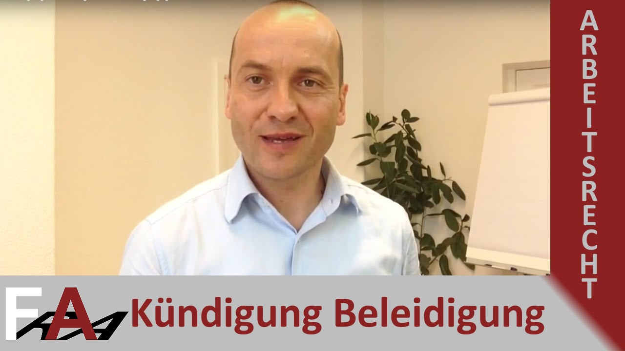 Kündigung wegen Beleidigung des Arbeitgebers I Alexander Bredereck