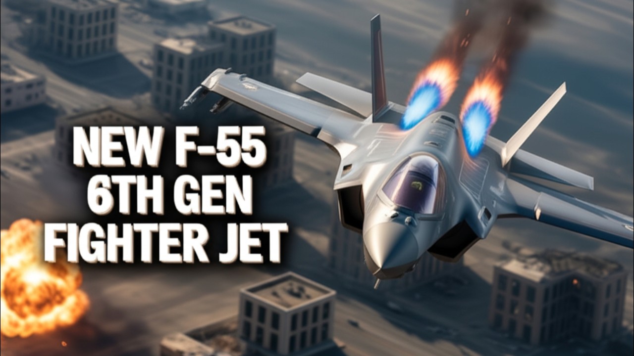 Nowy dwusilnikowy myśliwiec F-55: śmiercionośny potw&oacute;r 6. generacji (lepszy niż F-35 i F-22)
