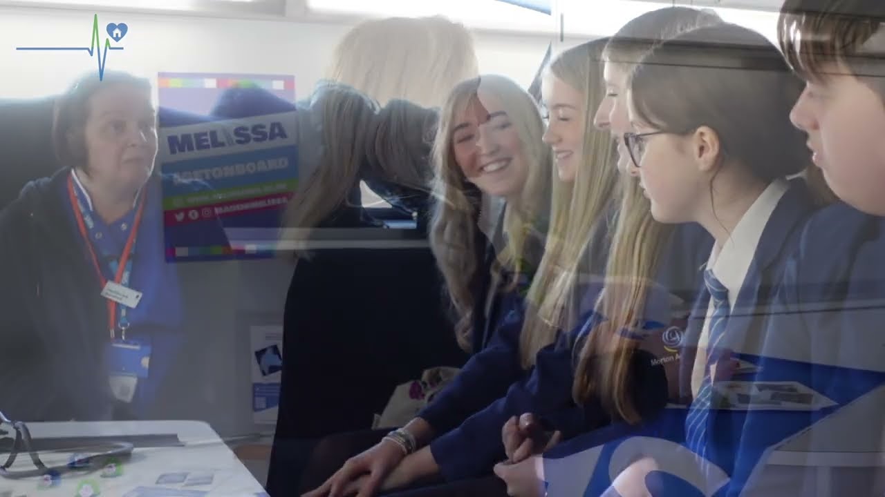 NHS Careers in North Cumbria - The MELISSA Bus at Richard Rose Morton Academy