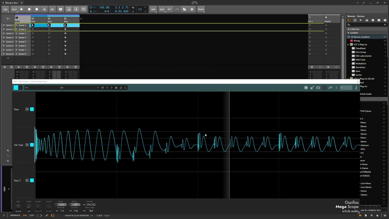 Filterless Psytrance Bass in Phase Plant