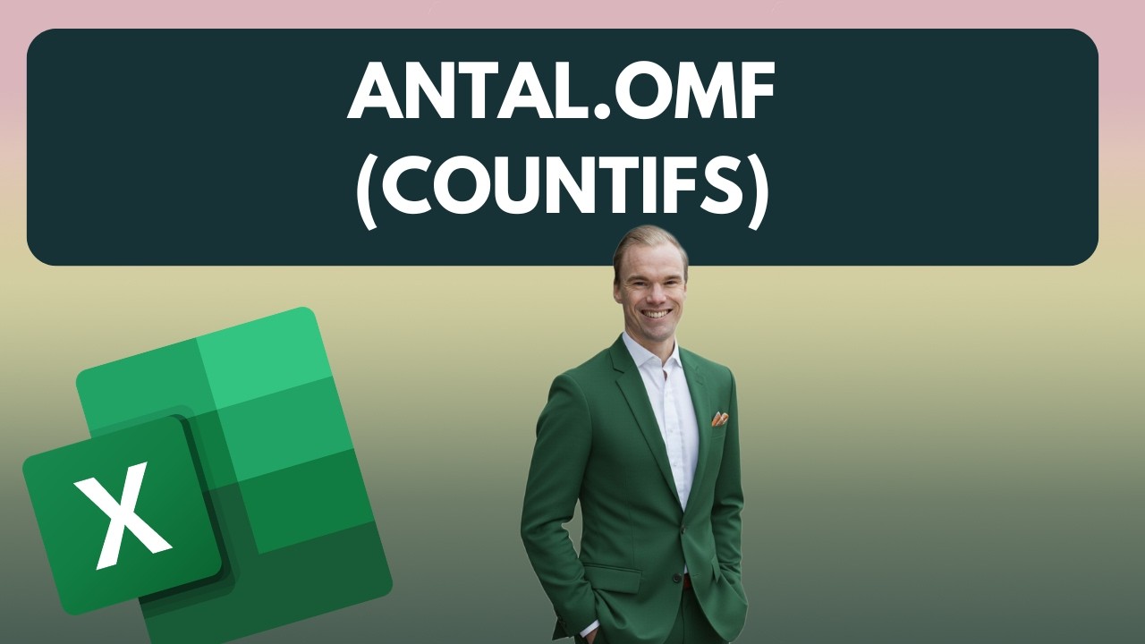 Excel - ANTAL.OMF (COUNTIFS)