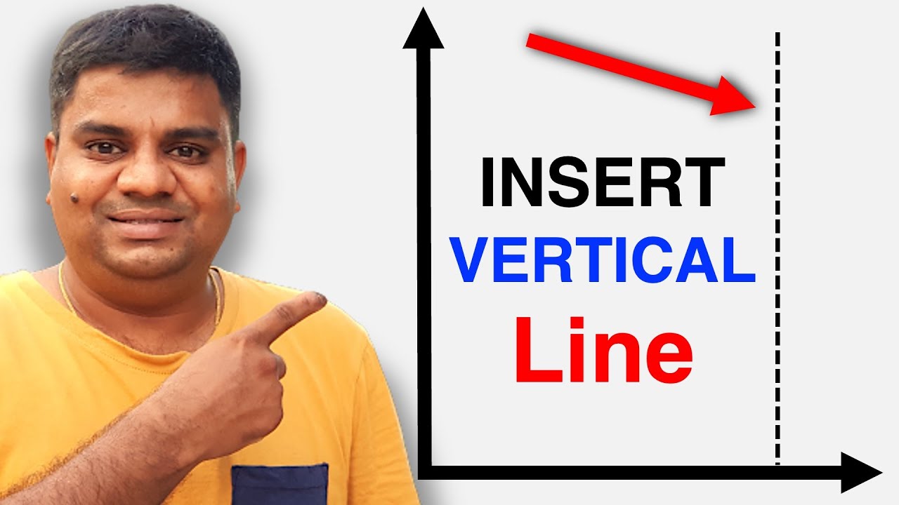 How to Add Vertical Line In #Excel Graph/Chart