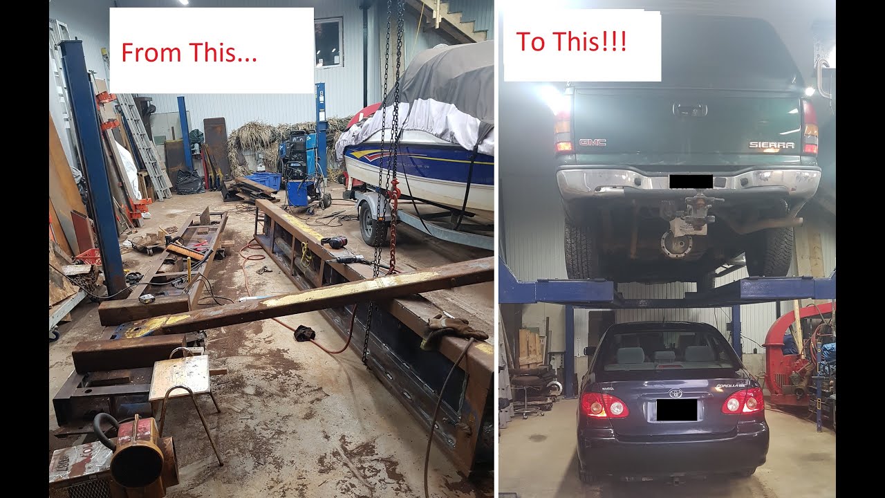 DIY Installing a 4 post hoist step-by-step