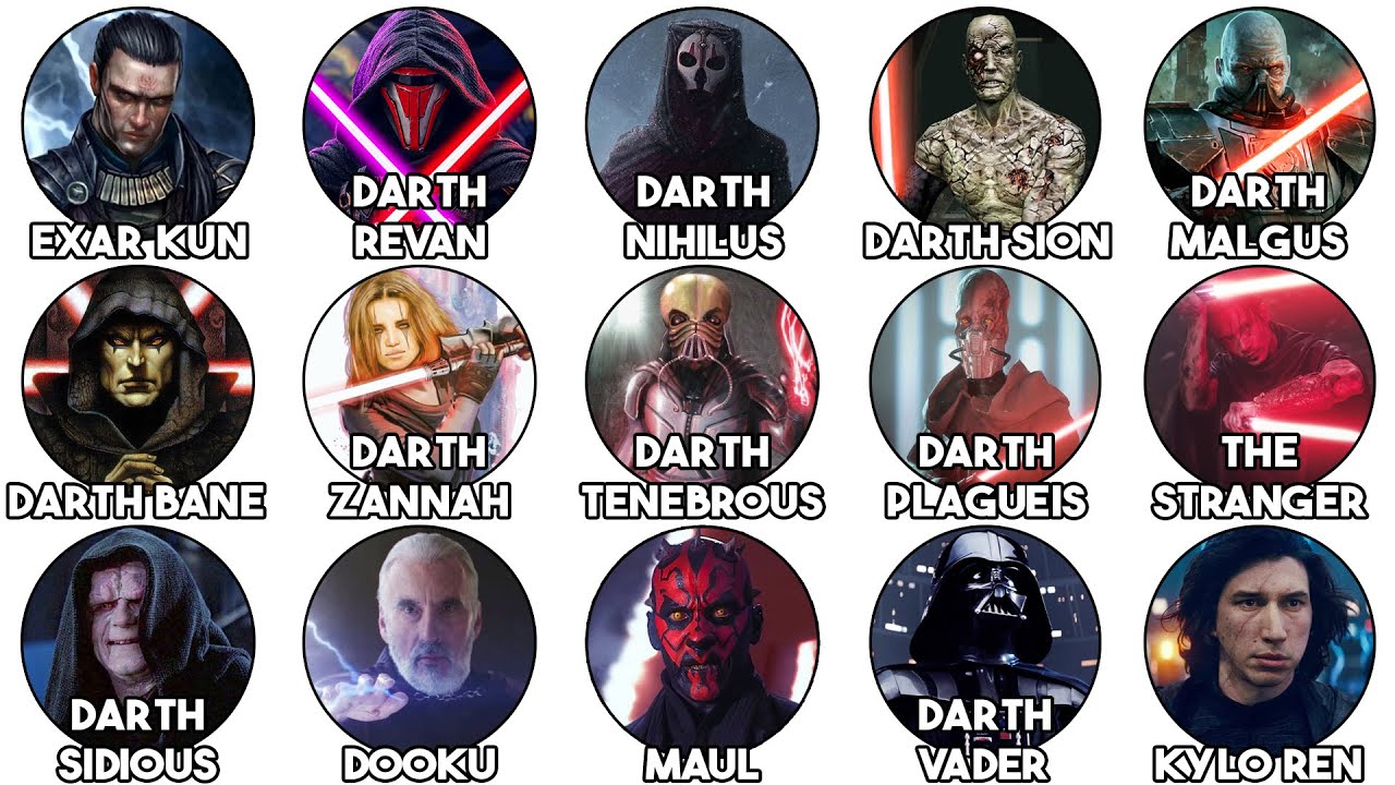 Every Sith Lord from Star Wars Explained