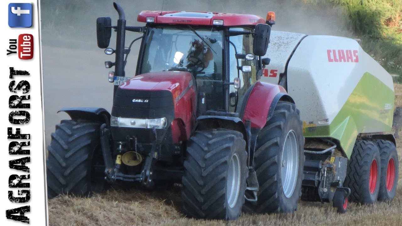 Strohernte 2017 || CASE-IH PUMA 230 CVX - Claas Quadrant