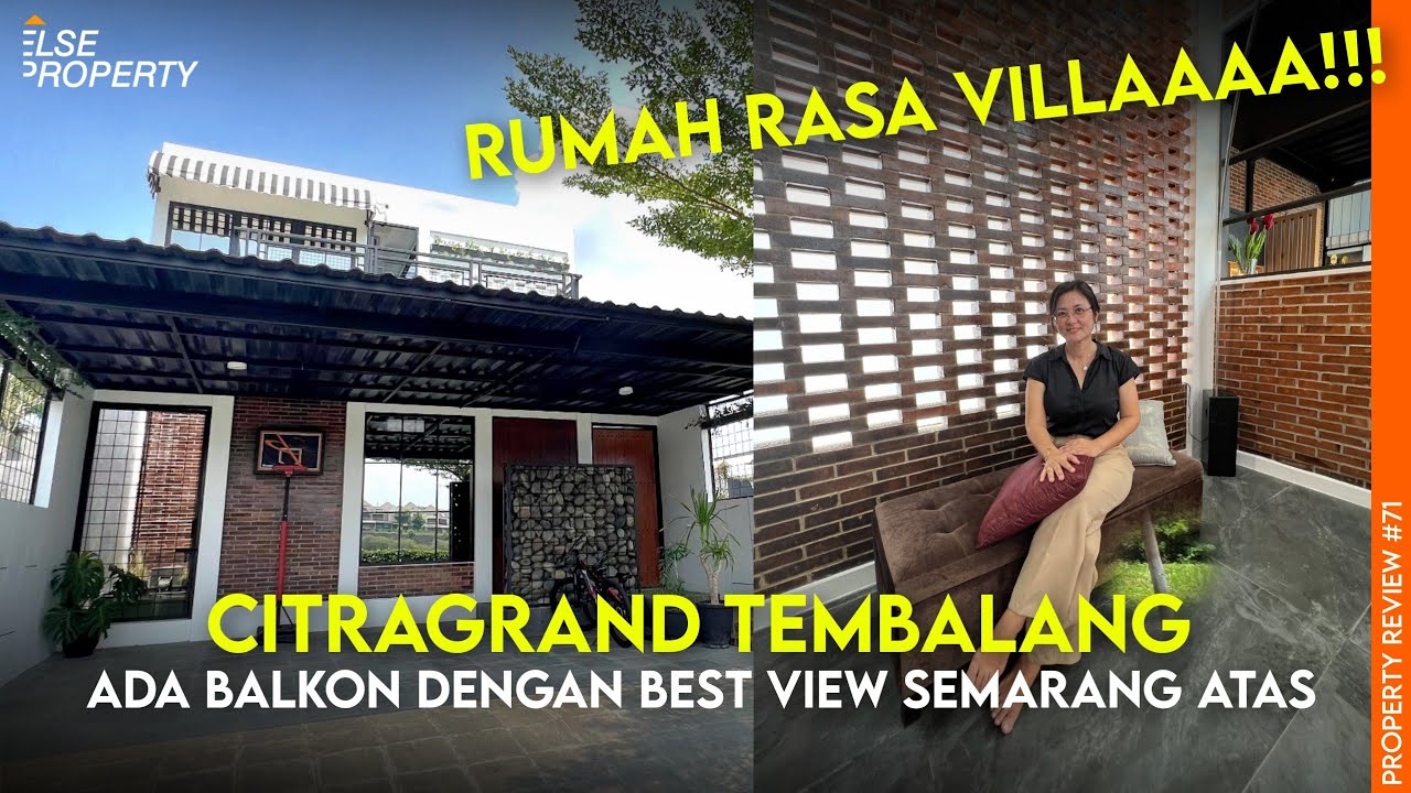 WOW, RUMAH CITRAGRAND INI BENERAN RUMAH RASA VILLA, DAN ADA BALKON DENGAN BEST VIEW SEMARANG ATAS