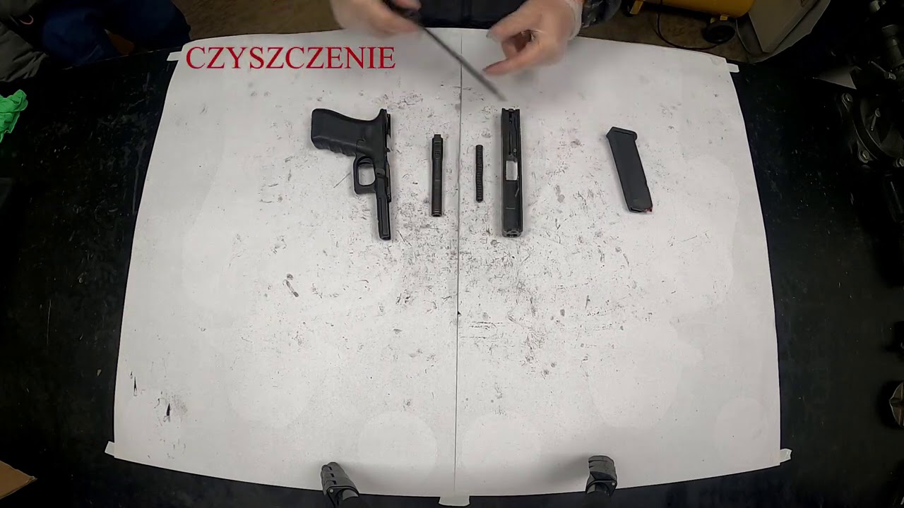 GLOCK 17 - rozkładanie składanie czyszczenie ładowanie rozładowywanie/ assembly disassembly loading