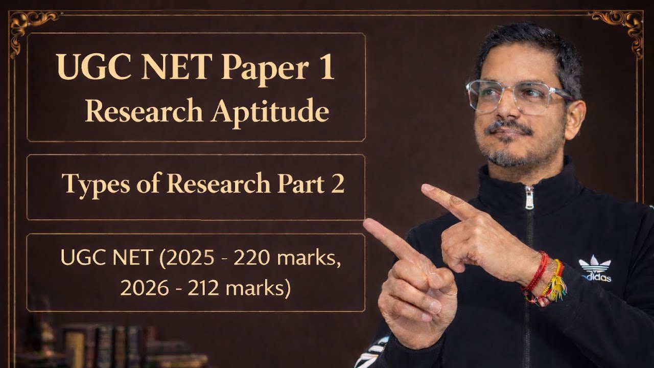 UGC NET Paper 1 l UGC NET Paper 1 Types of Research Part 2 l Day 15 l 150 days/ 150 topics 📚📖 