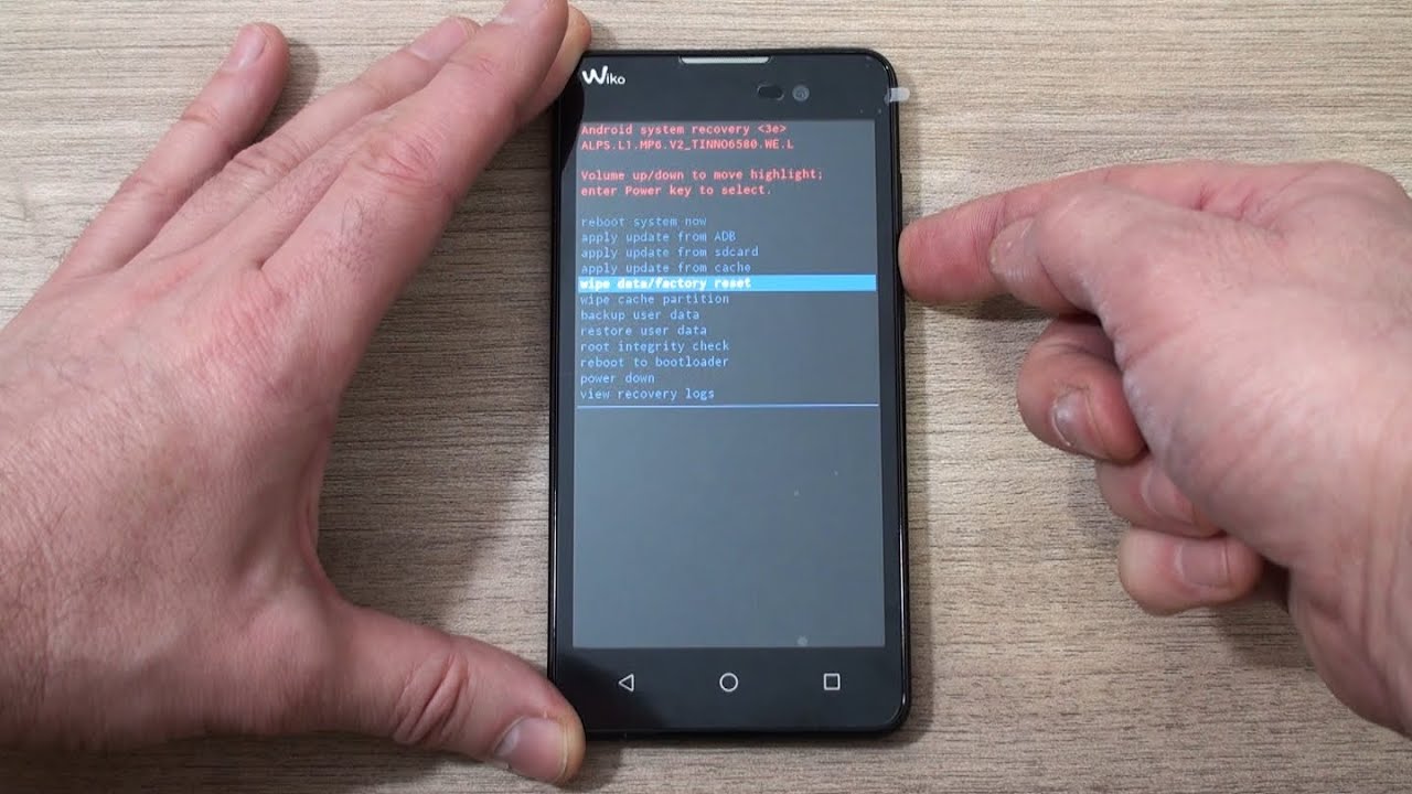 Wiko Lenny 2 dual sim hard reset